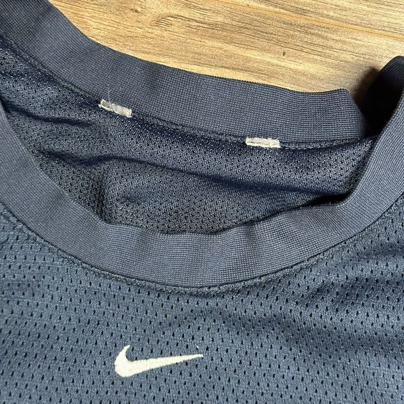 Vintage Nike Shirt Adult Large Sleeveless Center Swoosh 90’s Gray Tag Mesh‎ Blue - Picture 3 of 6